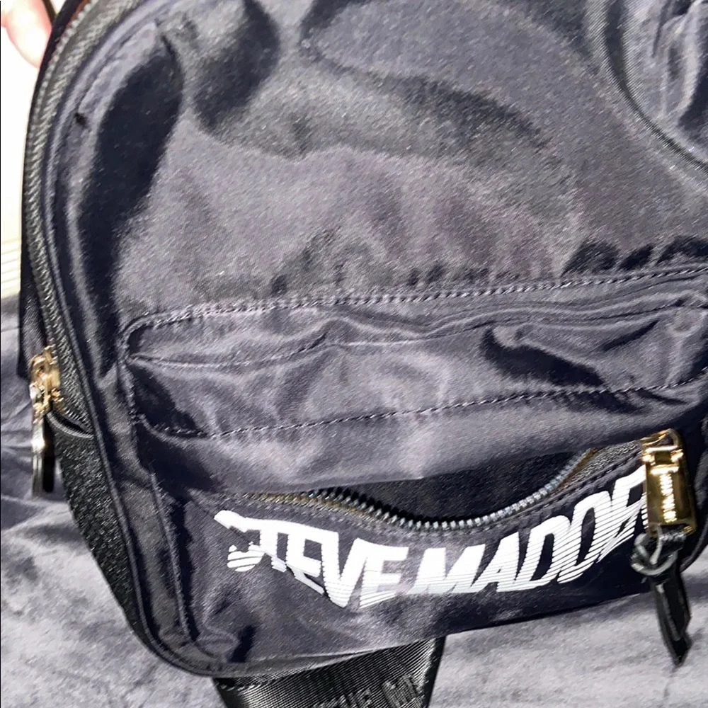 Steve Madden Mini Black Backpack Purse